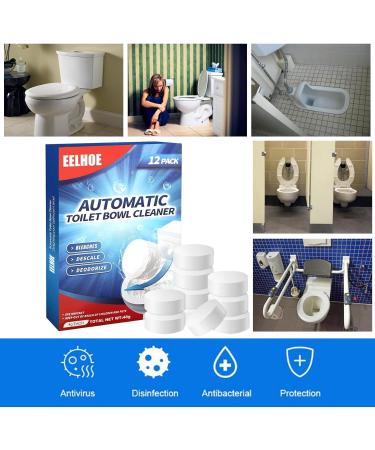 12PCS Toilet Cleaner Toilet Cleaner Tablets Toilet Descaler Heavy Duty Toilet Bowl Cleaner Tablets Toilet Limescale Remover Strong Toilet Cleaner for Stains Tablets Toilet Freshener Toilet Cleaning - Buy Online on SooperMarket.com
