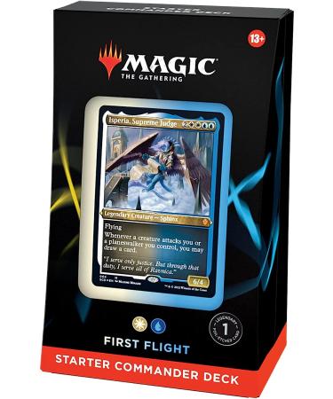 Magic The Gathering Starter Commander Deck First Flight (White-Blue) - Power up your game with this focused and strategic deck - Buy Online on SooperMarket.com