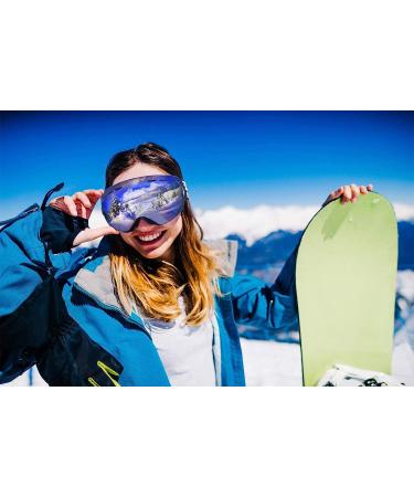 EXP VISION Snowboard Ski Goggles - Anti Fog OTG Winter Snow Goggles Blue - Buy Online on SooperMarket.com