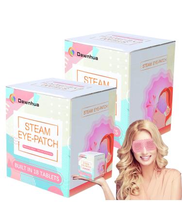 Steam Eye Mask 18 Sheets 2boxes Dark Circles and Swelling Eye Mask Relieve Headache Relieve Dry Eyes Relieve stress Relieve Eye Fatigue Use Before Going to Bed Can Help Improve Sleep Quality 0.00 Ounce (Pack of 36)