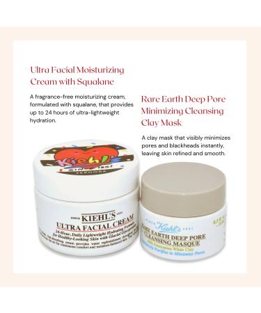 Kiehl's Rare Earth Deep Pore Masque & Ultra Facial Cream Duo - Buy Online on SooperMarket.com