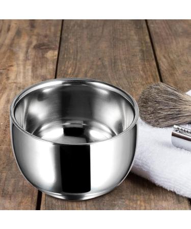 MagiDeal Stainless Steel Shaving Bowl - Unbreakable Double Layer Shaving Mug & Soap Cup for Men - Durable Gift for Husband - Buy Online on SooperMarket.com