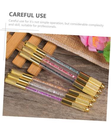 Mikinona Embroidery Pencil Eyebrow Pencil Embroidery Tools Eyebrow Marker Pen Beauty Pen Double Head Suite 13.5x0.8cm Black - Buy Online on SooperMarket.com