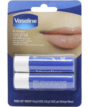 Vaseline Healing Jelly All Over Body Balm Jelly Stick dry skin relief gel moisturizer Original Petroleum Jelly for hard to reach spots 40 g (Pack of 3) & Lip Therapy Original 2x4.8g Skin Moisturizer+ 2 Pack - Buy Online on SooperMarket.com