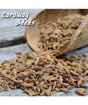 SPICES VILLAGE Caraway Seeds 8 Oz - Kosher Certified, All Natural, Gluten Free, Non GMO - Ideal for Cooking, Baking, Rye Bread, Harissa Seasoning - Resealable Bulk Bag - Buy Online on SooperMarket.com