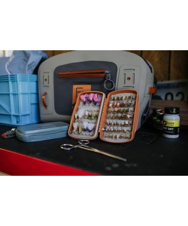 Tacky Pescador Small Waterproof Silicone Slit Fly Box - Burnt Orange | Fly Fishing Box - Buy Online on SooperMarket.com