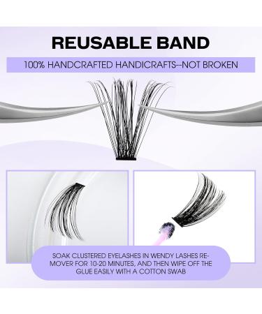 Buy Individual Eyelashes - 240 PCs DIY Cluster Eyelash Curl Mix 16-20mm for Extensions at Home - Buy Online on SooperMarket.com