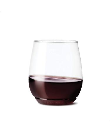 TOSSWARE POP 14oz Vino, Premium Quality, Recyclable, Unbreakable & Crystal Clear Plastic Wine Glasses