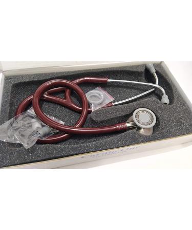 Professional Burgundy Stethoscope - Cardiology Dual Sided Stainless Steel | Buy Internationally - Buy Online on SooperMarket.com