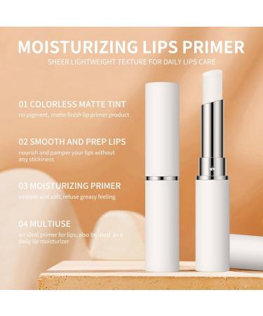 KYDA 2 Pcs Lip Balm Primer Colorless Matte Lip Balm Tint Smoothes and Refines Lip Mask Moisturizing Primer for Lips Sheer Lightweight Lip Base Lipstick Primer or Daily Lips Balm 01 - Buy Online on SooperMarket.com