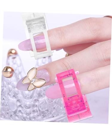 Mikinona 12pcs Nail Clip Nail Fixing Clips Nail Binder Clips Led Builder Clamps Nail Tip Fixing Clamp Nails Kits Manicure Extension Led Kit Finger Clip White Plastic Shaping Mold Clamp 4X3X2CM White - Buy Online on SooperMarket.com