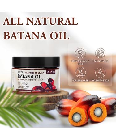 Hair Oil for Men & Women | Batana Oil for Hair Growth | Organic Nourishing & Moisturizing Formula for Thicker & Smoother Hair (4.05 Fl Oz - Buy Online on SooperMarket.com