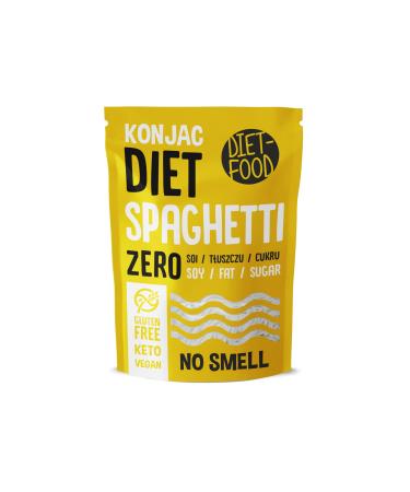 Diet -Food Shirataki Spaghetti - Low Carb Bio Konjac pasta |200 grams of low -calorie vegan food fat -free soybreis gluten -free slimming pasta glucomannan spaghetti 270 g (1 Pack)