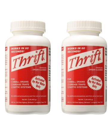 Thrift T-100 Alkaline Based 1-Pound Granular Drain Cleaner (2-(Pack))