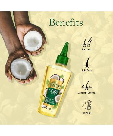 Vatika Afro Naturals Coconut Restorative Hair Oil - 100ml | Provides Strength & Nourishment | Boost Hair Health & Control Frizz - Buy Online on SooperMarket.com