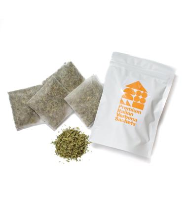 Winslow & Brody | Premium Italian Verbena Sachet | 4-Pack | Long-Lasting and Natural Scent for Drawers Closets and More Verbena 4-Pack