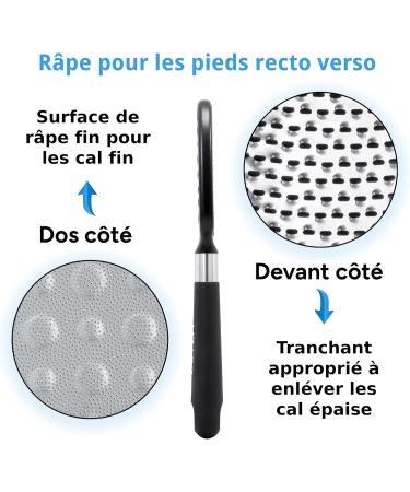 Buy Rikans Foot File - Double-Sided Callus Remover & Foot Scrubber | High-Grade Stainless Steel Pedicure Tool for Wet or Dry Use - Buy Online on SooperMarket.com
