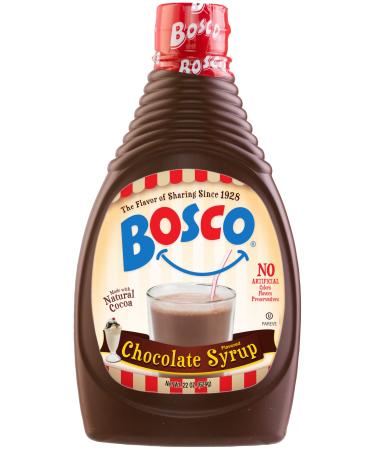 The Original Bosco Chocolate Syrup 624g Squeeze Bottle | Gluten Free Vegan Kosher No Artificial Colours Flavours or Preservatives
