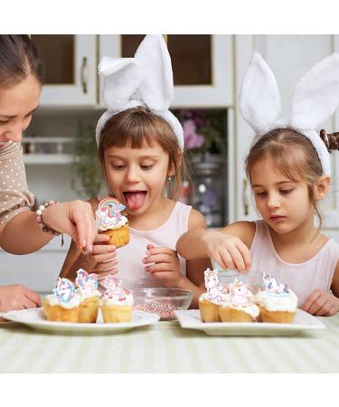 Catelves 80-Piece Unicorn Edible Cake & Cupcake Decorations | Perfect Unicorn Themed Party Supplies - Buy Online on SooperMarket.com