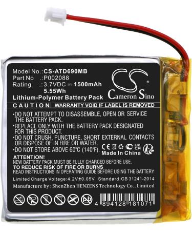 Buy DCH 1500mAh Battery Replacement for Alecto DVM-69 | High-Performance Battery for Long-Lasting Use - Fast International Shipping - Buy Online on SooperMarket.com