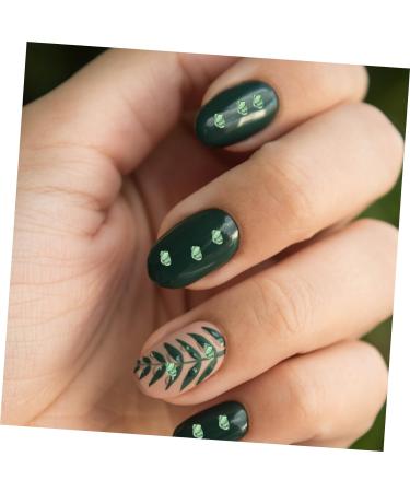 FOYTOKI 1 Glass Chip Shiny Nail Stickers Manicure Charm Glass Charms Filling DIY Epoxy Filling DIY Nail Art Crushed Glass Epoxy Charms Nail Art Rhinestones Irregular Glass Epoxy Fillers 0.5X0.3cm Green - Buy Online on SooperMarket.com