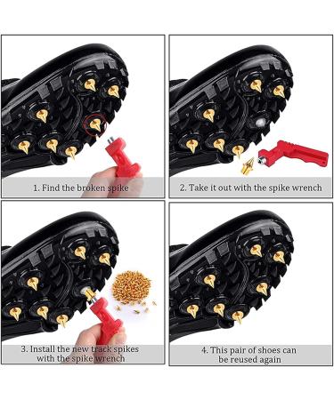 30-Piece Athletics Spike Replacement Set - Dorns Pyramid Nails & Wrench for Jumping Running & Hiking | International Shipping Available - Buy Online on SooperMarket.com