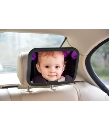 Altabebe AL1104 Black Back Seat Mirror - Easy Installation and Wide Angle View - Buy Online on SooperMarket.com