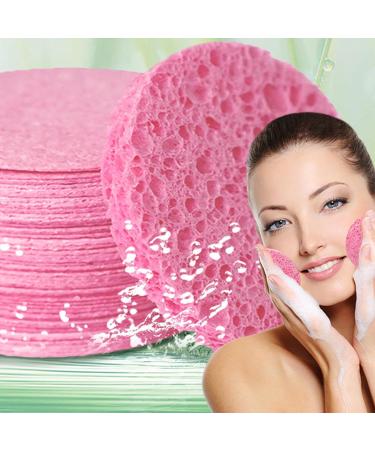 Bexdug Compressed Face Sponge Natural Skincare Sponges for Gentle Exfoliation Cleansing Pads Cosmetic Spa Sponges Cellulose Facial Sponges for Personal Spa 50 Tablets - Buy Online on SooperMarket.com