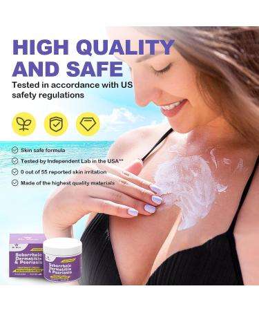 Dr. DERM Seborrheic Dermatitis Cream - Psoriasis Scalp Treatment for Folliculitis, Dry Scalp & Dandruff - Anti-Itch & Soothing Relief - 3.4 Fl Oz - Buy Online on SooperMarket.com