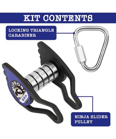 YAMIPROBI Slackline Pulley - Slackline Accessories for Your Ninja Warrior Obstacle Course for Kids - Zipline Backyard Accessories for Kids & Adults a Dynamic Way - Patents Pending - Buy Online on SooperMarket.com
