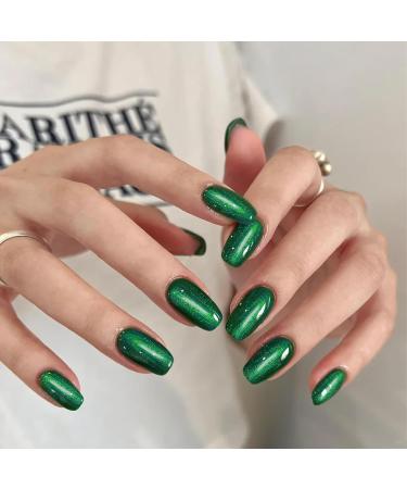 Glitter Nail Polish Emerald Green Nail Polish Nail Varnish - 10ML Quick Dry Breathable Long Lasting Dark Green Nail Polish - Oil Based Formula Non-toxic No UV Needed DIY Nail Art Manicure for Women - Buy Online on SooperMarket.com