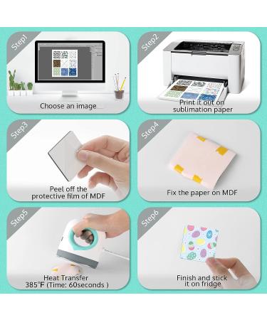 36 Pack Sublimation Blank Set  OFFNOVA Sublimation Blank Key Chains Fridge Magnets Bookmarks for DIY Sublimation Transfer Heat Press Printing 36pack - Buy Online on SooperMarket.com
