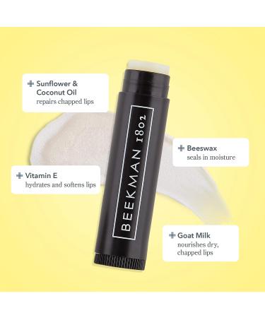 Beekman 1802 Tinted Lip Balm Honeyed Grapefruit 0.15 oz - Goat Milk & Vitamin E Hydrating Lip Care - Cruelty-Free Formula for Sensitive Skin - Buy Online on SooperMarket.com