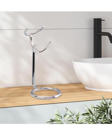 Mag Ideal Brush Stand Hanger | Rust-Free Stable Razor Accessories for Men's Salons - Silver - Buy Online on SooperMarket.com