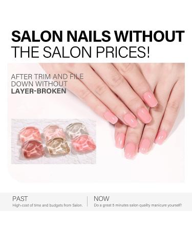 AILLSA Press on Nails Short - Soft Gel Square Fake Nails Kit | 15 Sizes, 30 Pcs, Lightweight & Comfortable | Reusable Glue On Nails | Mothers Day Gift - Cherry Pink - Buy Online on SooperMarket.com