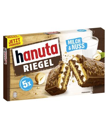 Ferrero Hanuta Riegel Bars 5pc 173g - Crunchy Candy Wafers - Buy Online on SooperMarket.com