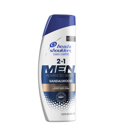 Head & Shoulders Advanced Series Sandalwood 2-In-1 Shampoo & Conditioner for Men 12.8 Fl Oz 1 Count