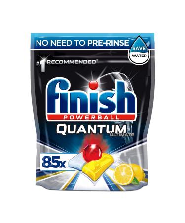 Finish Quantum Ultimate Dishwasher Tablets LEMON 85 Tablets Lemon 85 Count (Pack of 1)