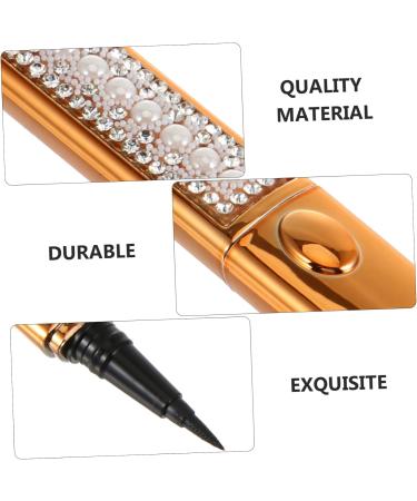 HAPINARY 3pcs Self Adhesive Mascara Liquid Eyeliner Eyeshadow Pencil Liquid Makeup Eyeliners Plastic Golden - Buy Online on SooperMarket.com