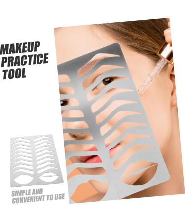 Gogogmee Eyebrow Template Eyebrow Stencil Eyebrow Shaping Tool Eyebrow Drawing Mold Eyebrow Draw Board Eyebrow Practice Stencil Brow Practice Tool Eyebrow Shape Mold Metal Eyebrow Mold - Buy Online on SooperMarket.com