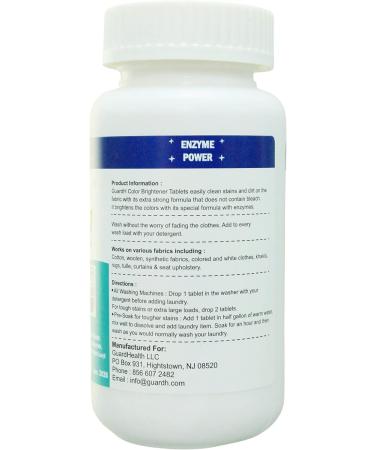 Color Brightener & Stain Remover Tablets | Enzyme-Powered Color Safe Bleach - 30 Loads - Eco-Friendly & Effective - Buy Online on SooperMarket.com