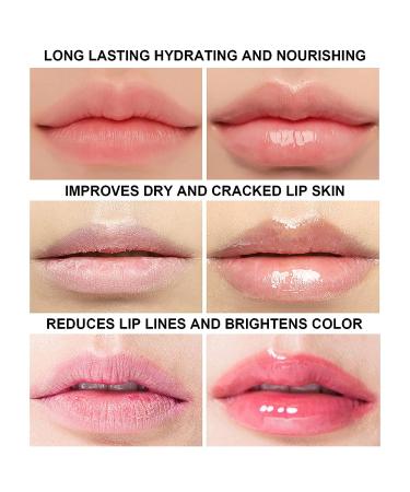 KIMIEYE 6Pcs Color Changing Lip Gloss Set | Long Lasting & Moisturizing | Hydrating Lip Oil | Waterproof Lip Balm | 0.4 fl oz (SET C) - Buy Online on SooperMarket.com
