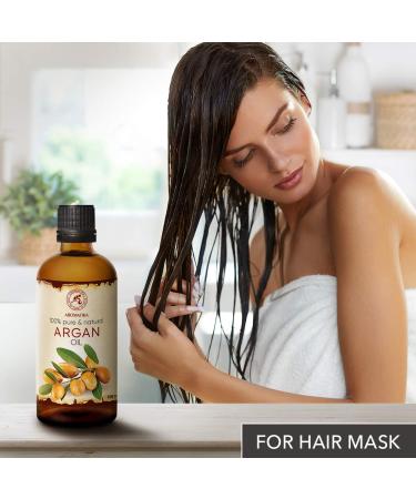 Pure Cold-Pressed Argan Oil 100ml - Argania Spinosa for Skin Hair & Nails - Natural Facial Care & Body Care - Buy Online on SooperMarket.com