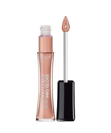L'Oreal Paris Infallible 8 Hour Hydrating Lip Gloss - Nude Petal (0.5 oz) | Long-Lasting & Moisturizing - Buy Online on SooperMarket.com