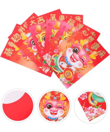 MAGICLULU 60pcs Year of The Dragon Red Envelope Money Gift Cash Packets Chinese Red Packets Money Pocket Spring Festival Red Pocket Lunar New Year Envelopes Gift Bag Chinese Style Paper - Buy Online on SooperMarket.com