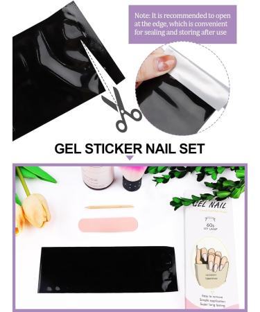Kalolary 20PCS Nail Gel Polish Strips - Light Pink | Self-Adhesive Wraps for Cured Gel Nails | Nail Stickers Decals - UV/LED Lamp Required - Buy Online on SooperMarket.com