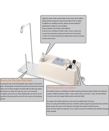 XBA Portable Automatic Bobbin Winder with Thread Stand for Sewing Machines - Buy Online on SooperMarket.com