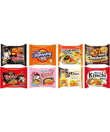 Samyang Hot Chicken Top Spicy Ramen Instant Noodle Challenge Pack of 40 | Self Customised Assorted Flavours From Wide Range Tastes  - Buy Online on SooperMarket.com