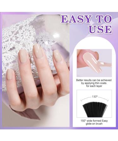 LKE Gel Nail Polish Kit with 72W UV Lamp - Barbie Pink Gel Polish Set with Top & Base Coat - Manicure DIY Gifts for Women - Buy Online on SooperMarket.com