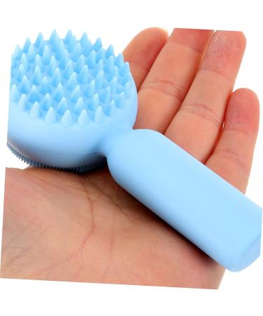 Healeved Face Pore Handheld Brush Facial Brush Silicone Bristles Face Cleaning 11.20X5.10X3.50CM Blue - Buy Online on SooperMarket.com